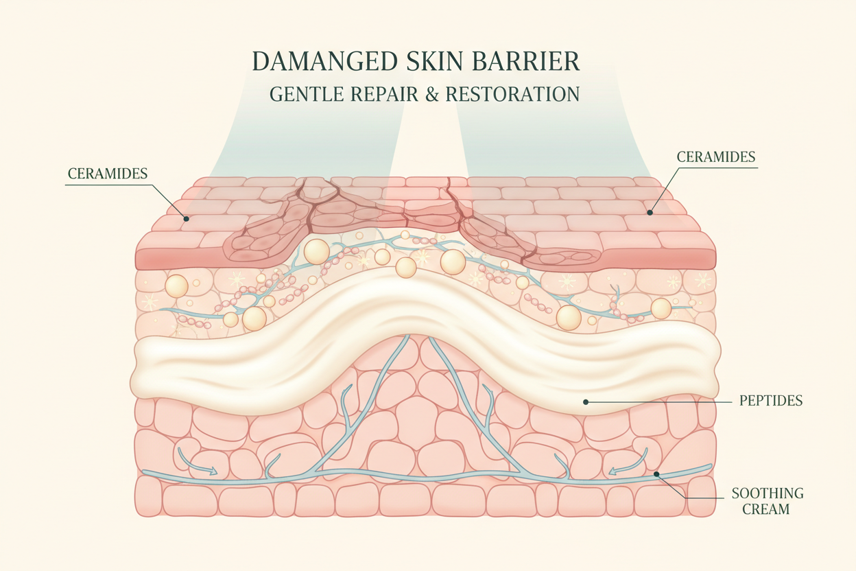 Sensitive Skin vs Damaged Skin Imagen