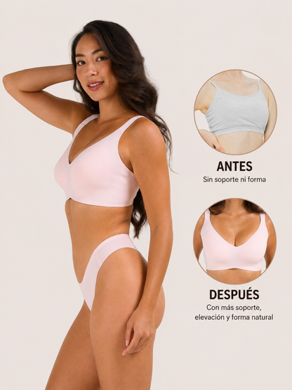 Sujetador Jelly Sin Aros Escote V Soporte Total
