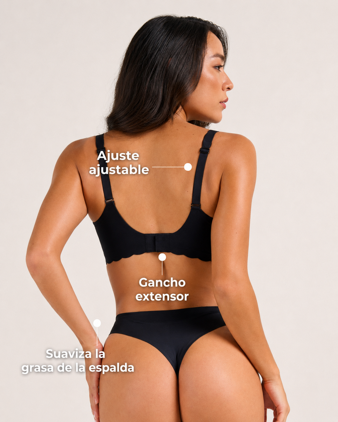Sujetador Jelly Push-Up Sin Costuras Escote V