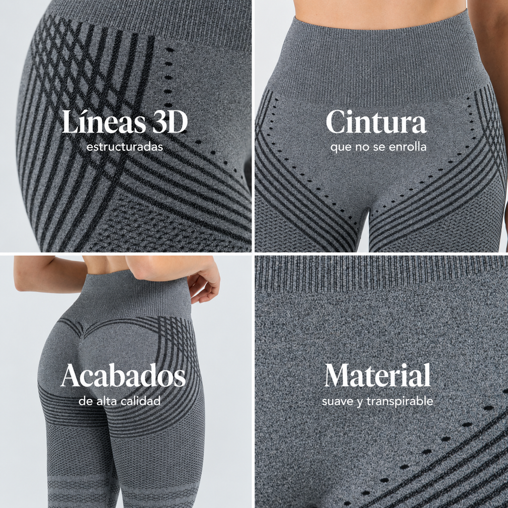 Pantalones cortos 3D anticelulíticos — El efecto de los leggings sin el calor + Leggings de regalo 🎁
