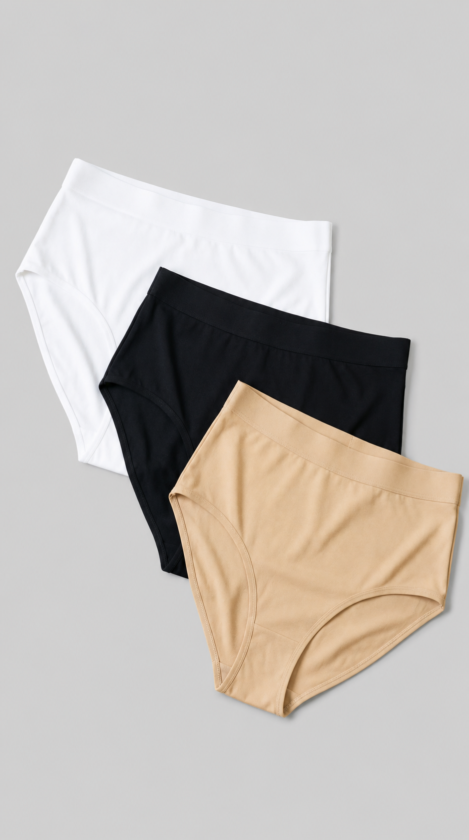 Paquete de 3 bragas UltraMorpho™: Negro, Blanco, Beige (4,90 €/unidad)