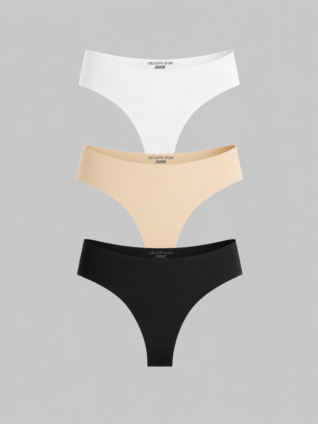 Paquete de 3 tangas sin costuras (mezcla)