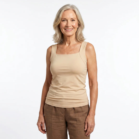Camiseta sin mangas con sujetador comfort - Shespot